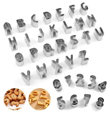 Productafbeelding van Set met Uitsteekvormen voor Letters en Cijfers - 35 Stuks A-Z, 0-9