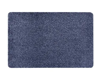 Zdjęcie produktu dla Wycieraczka antypoślizgowa tekstylna 45x67cm, welurowa niebieska