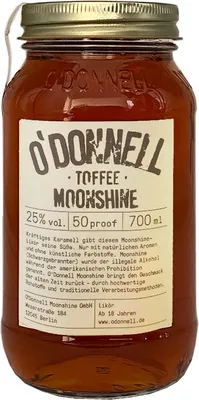 Produktbild von O'Donnell Toffee Moonshine Likör, 25% Vol. 0,7 l