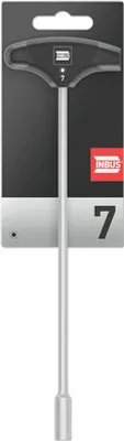 Produktbild von INBUS® 71895 T-Griff Außensechskant Steckschlüssel 7mm, mit HybridTouch —  Germany