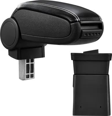 Image de Accoudoir central revêtement cuir noir / blanc pour Dacia Logan Sandero
