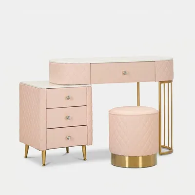 Obrázek produktu pro FURNLUX Konzolový stolek Sharon Pink 120 cm / Hlavní barva: růžová / Rozměry: 120 x 75 x 40 cm