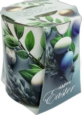 Zdjęcie produktu dla Świeca Verona Wielkanoc Happy Easter Gray&Twig