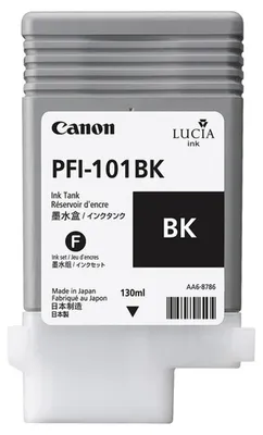 Image de Canon PFI-101BK Cartouche d'encre noire originale 130ml pour iPF5000 iPF6000S