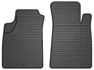 Produktbild von Gummi-Fußmatten Vorne für Renault Kangoo I 1997-2008 (Kombi) – 2-tlg, Schwarz, passgenau – Wielganizator SolidPRO
