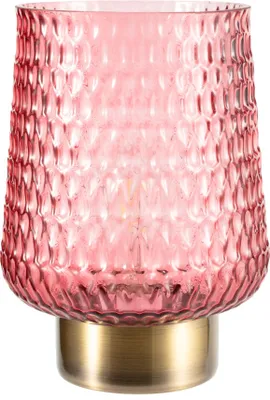 Image de Pauleen Rose Glamour mobile Lampe de table Minuteur Batterie Rose