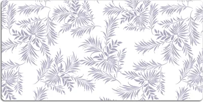 Produktbild von Schreibtischmatte Tischunterlage 100x50 cm Mauspad - Graue Blätter