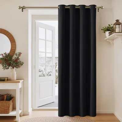 Obrázek produktu pro Záclona, očka, černá, nepropouští světlo, rozměry 200 x 140 cm, materiál: polyester