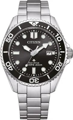 Citizen BN0261-51E Promaster Eco-Drive Taucheruhr 20 bar Stahl/Schwarz 1