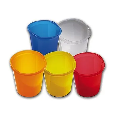 Obrázok produktu pre kôš na papier helit Economy Translucent PP biely priesvitný 13 litrov