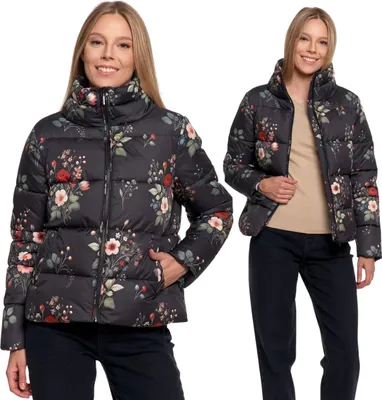 Produktbild von Damen-Übergangsjacke Mit Kapuze Parka Eleganter Mantel Moraj L