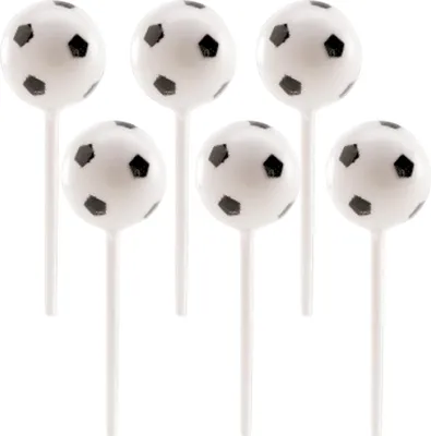 Produktbild von dekora - Fußball-Topper Zur Tortendeko - Set Mit Bunten Bällen