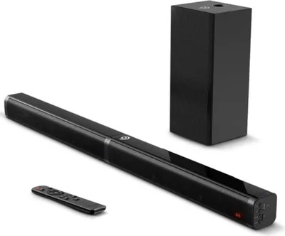 Immagine prodotto di Soundbar Happyment® con subwoofer – TV e PC – Surround stereo 3D – Bluetooth – USB – 100 W – Esperienza cinematografica