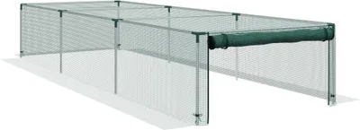 Obrázok produktu pre Fortuna Lai Ochranný stan na rastliny 1,25 x 3,73 m so zipsovými dverami, vetruodolná sieť proti hmyzu pre zeleninu a rastliny, sieť proti škodcom