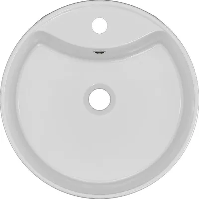 Produktbild von Runder Waschtisch aus weißer Keramik - 40 cm - DARINI