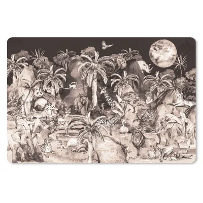 Produktbild von MuchoWow® Mauspad Mousepad Dschungel - Tiere - Kinder - Bäume - Pflanzen 27x18 cm - Mousepads - Maus Mat - Pad - Mausunterlage - Büroartikel - Desk Matten