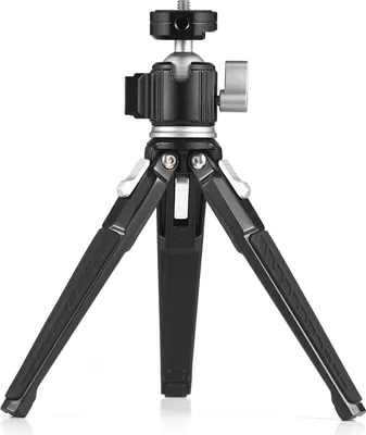 Produktbild von Multifunktionales Mini-Stativ, Desktop-Stativ, Aluminiumlegierung, 360¡ã drehbarer Kugelkopf mit Kaltschuhhalterung, max. 3 kg Tragfaehigkeit fuer Vlog-Live-Streaming-Videoaufzeichnung