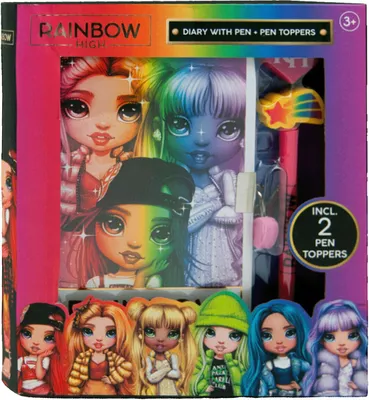 Image de Agenda haut arc-en-ciel avec stylos