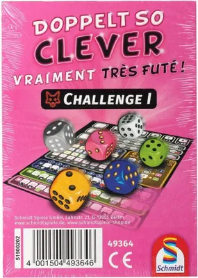 Produktbild von Schmidt Spiele Doppelt so clever Challenge, Brettspiel, 8 Jahr(e)