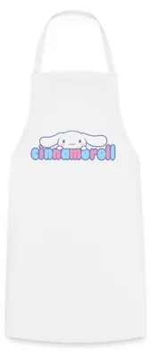 Produktbild von Spreadshirt Cinnamoroll Guckt Über Schriftzug Kochschürze, One size, Weiß