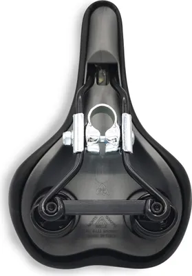 Produktbild von Komfort Fahrrad Sattel Gepolstert mit Federn - Trekking - Schwarz & Schmal