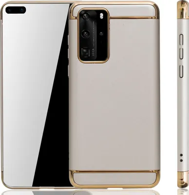 Produktbild von Huawei P40 Handy Hülle Schutz Case Bumper Hard Cover Gold