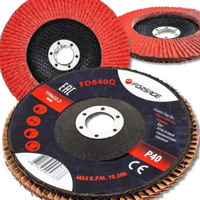 Produktbild von FORSAGE SCHLEIFSCHEIBE für SCHLEIF-Fächerscheibe 150x22,2mm P40