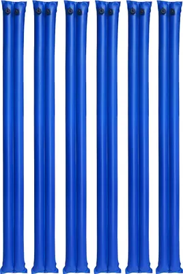 Produktbild von SucceBuy Pool-Beschwerungssack, 6er-Set, 238 cm lang, 0,4 mm dicke PVC-Säcke mit auslaufsicherem Schraubverschluss, Wassersäcke zur sicheren Befestigung von Poolabdeckungen im Winter, blau
