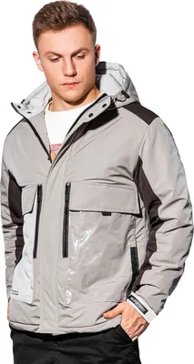 Zdjęcie produktu dla Ombre Clothing Kurtka zimowa męska Boumel beżowa L