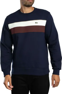 Produktbild von Lacoste Fleece-Sweatshirt mit Farbblockdesign, Blau S