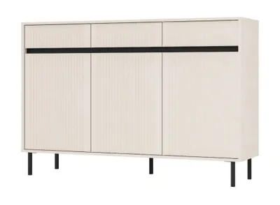 Produktbild von Breite Kommode TIRIL - beige / schwarz