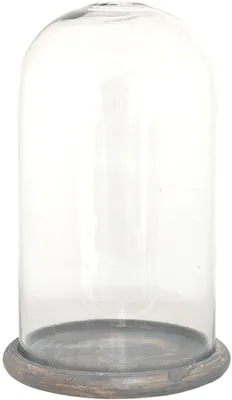 Immagine prodotto di Clayre & Eef 6GL3536 Campana di vetro trasparente Ø 17x29 cm