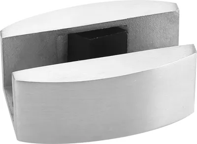 Produktbild von Glas Schiebetür Bodenführung - 304 Edelstahl Bodenunterstützung Ersatz für rahmenlose Glas Schiebetüren (50x23mm)