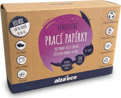Image de Papier de lavage AlzaEco Sensitive (100 cycles de lavage)