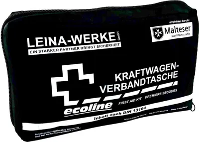 Produktbild von LEINA-WERKE Erste-Hilfe-Tasche KFZ Compact DIN 13164 schwarz
