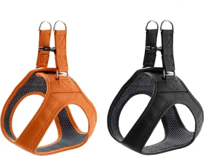 Produktbild von Hunter Geschirr Hilo aus weichem Leder, Farbe:schwarz, Größen:S