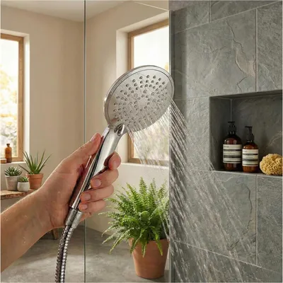 Immagine prodotto di Soffione doccia cromato OLYNA a 5 getti