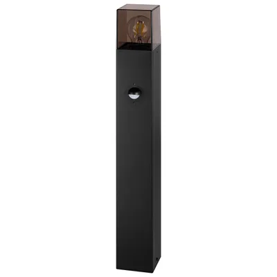 Produktbild von MasterLED LED Wegeleuchte E27 mit Sensor IP44 60cm Schwarz Pollerleuchte Bewegungsmelder Gartenbeleuchtung Aluminium Außenleuchte