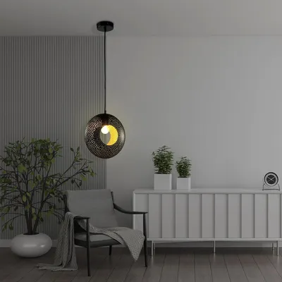 Produktbild von LQWELL Pendellampe， Retro Hängelampe Modern Hängeleuchte Kronleuchter  für  Wohnzimmer Schlafzimmer Esszimmer  Gang  Cafés  Studio Bartheke Wohnzimmer