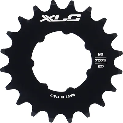 Zdjęcie produktu dla Jednobiegowa zębatka XLC 1/8" 20 zębów, czarna