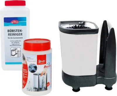 Produktbild von Komplett Set - Gläserspülgerät Delfin TS 3100, 1-Topf, Bürstenreiniger, Gläserspültabletten