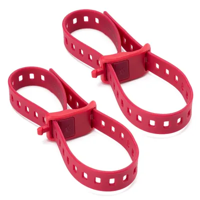 Immagine prodotto di Qunature 2 cinghie di fissaggio a sgancio rapido in TPU, cinghie regolabili, elastiche e antiscivolo, 46 cm, per biciclette e moto, rosso bacca
