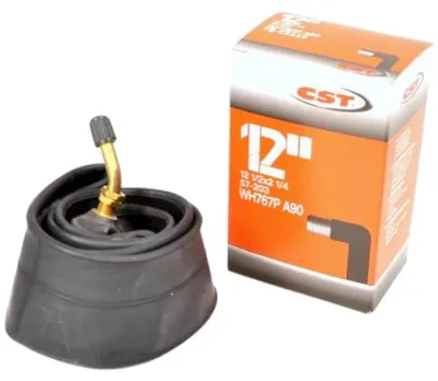 Produktbild von CST 12" Fahrrad Schlauch 12 1/2 x 2 1/4 WH767P 45 Grad AV Auto Schrader Ventil