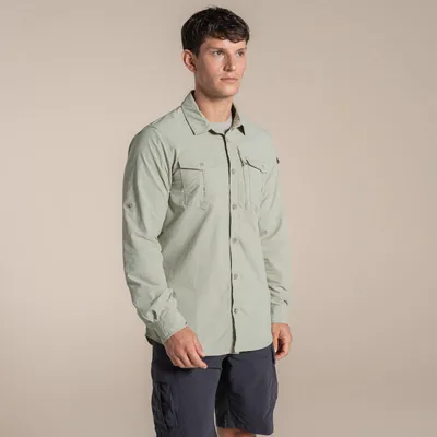 Productafbeelding van NosiLife Adventure Herenlang袖シャツ III, maat M, groen - bayleaf