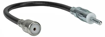 Antenneadapter DIN (M) auf ISO (F), 20 cm Kabel