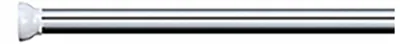 Produktbild von Spirella Duschvorhangstange - ausziehbar 75/125cm - Aluminium