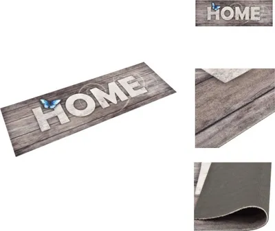Produktbild von vidaXL Küchenbodenmatte Waschbar Home 60x180 cm - Fußmatten
