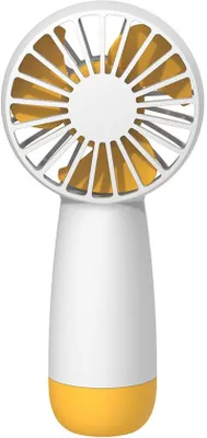 Obrázok produktu pre Miniatúrny, prenosný ventilátor, ručný ventilátor s možnosťou nabíjania cez USB, 3 rýchlosti, mini ručný ventilátor vhodný do domácnosti, kancelárie, na vonkajšie použitie a na cestovanie, biela farba