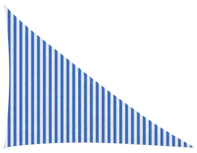 Image de Voile d'ombre Bleu et Blanc 3 x 4 x 5 m HDPE