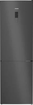 Produktbild von Siemens Kühl-Gefrier-Kombination KG36NXXBF 186x60cm gebürsteter schwarzer Stahl AntiFinger...